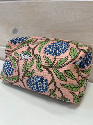 Quilted Toiletry Bag - Small