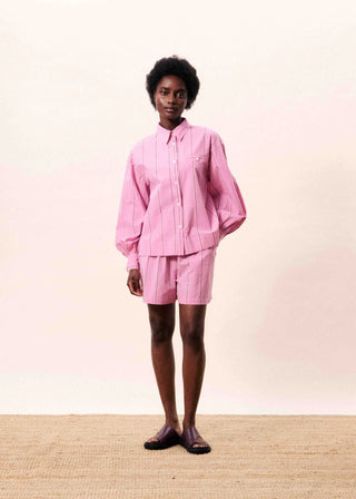 Nazare Button Up Shirt - Violet