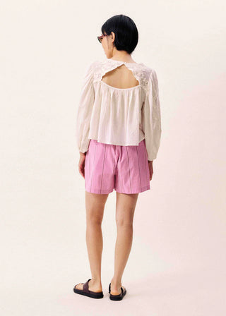 Eurybia Striped Shorts - Violet