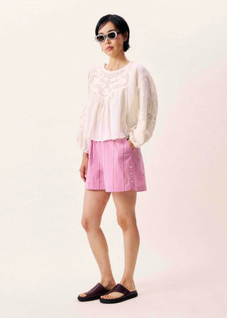 Eurybia Striped Shorts - Violet