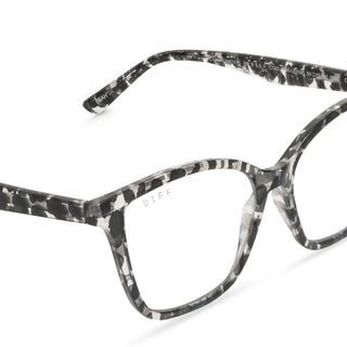 DIFF Leah Clear Leopard Bluelight Reader  - 2.5