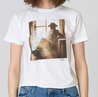 Try And Make Me Mushie Tee - Worn White