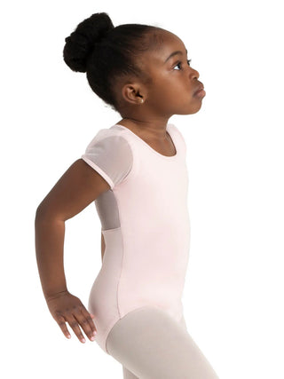 11311C Puff Sleeve Keyhole Back Leotard - Pink