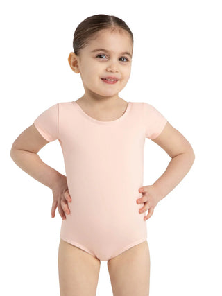 TB132C Short Sleeve Leotard - Ballet Pink