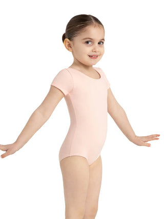 TB132C Short Sleeve Leotard - Ballet Pink