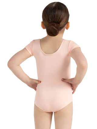 TB132C Short Sleeve Leotard - Ballet Pink