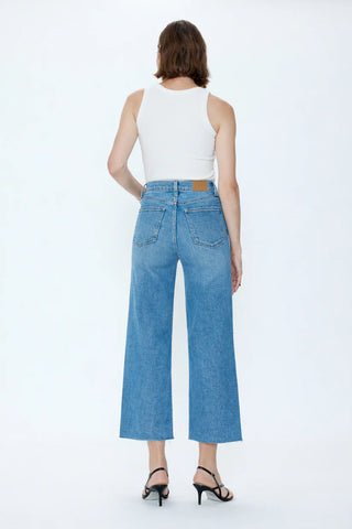 Lana Crop High Rise Ultra Wide Leg Jeans - Wild Heart // Pistola