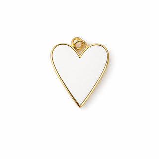 White Heart Charm - Sahira