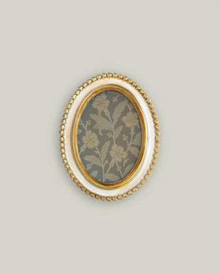 Cream &  Gold Oval Photo Frame