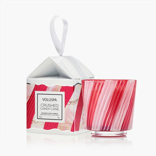 Voluspa Crushed Candy Cane 2.5oz Boxed Pedestal Ornament