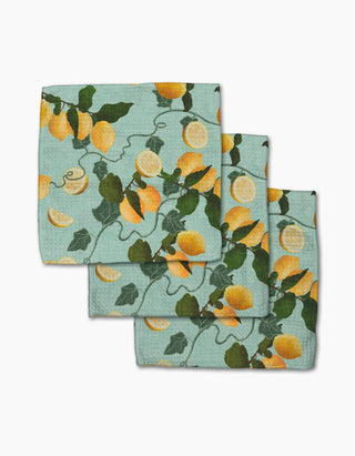 Amalfi Lemon Dishcloth Set | Geometry