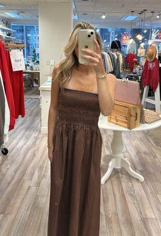 Bianca Shirred Bodice Dress - Bruna // Pistola