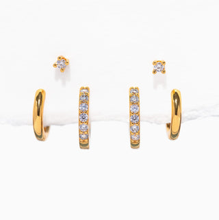 Essentials Earring Set - Gold