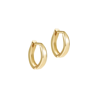 Huggie Gold 0.5" Hoop // Enewton