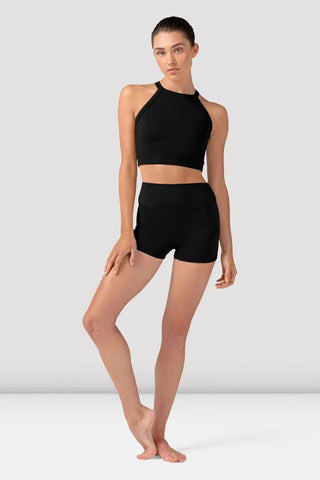 Z30004  Embroidery Crop Top / Black