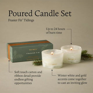 Frasier Fir® Tidings Poured Candle Set