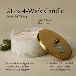 Frasier Fir® Tidings 4 Wick Statement Poured Candle