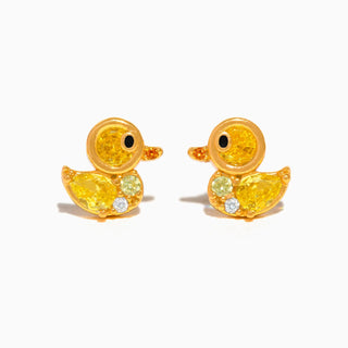 Rubber Ducky Studs - Gold