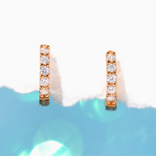 GirlsCrew//Baby Sparkle Hoops- Gold