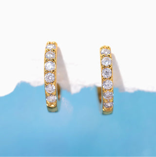 GirlsCrew//Cubic Mini Hoops- Gold
