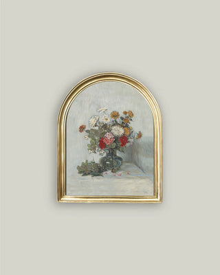Fleurs et Raisins 11 x 14 Arched Frame