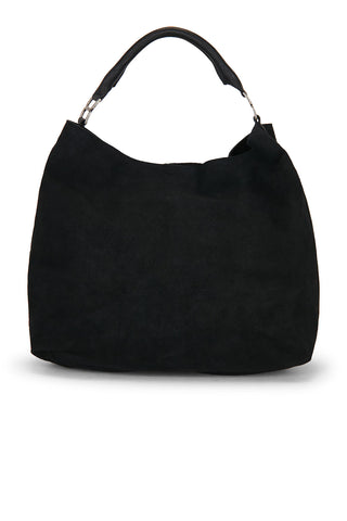 Suzie Suede Slouch Tote - Black // Free People