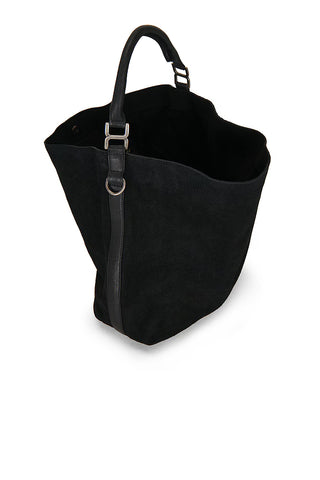 Suzie Suede Slouch Tote - Black // Free People