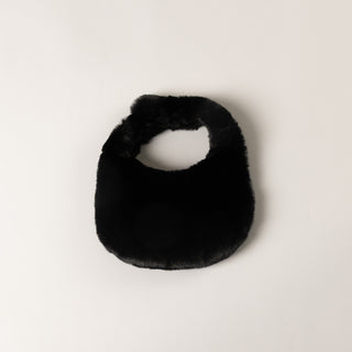 Faux Fur Perfect Purse - Black