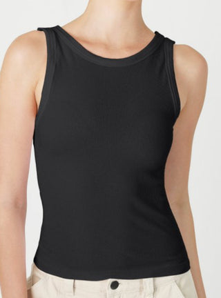 Nikibiki Reversible Ribbed Tank Top Black