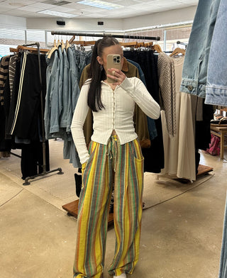 Chambers Laid Back Stripe - Yellow Stripe // Free People