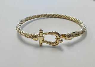 Lina Gold Rope Twist Bracelet