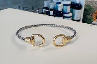 Till We Meet Again Two-Toned Bracelet