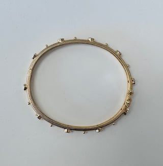 Mara Studded CZ Gold Bracelet