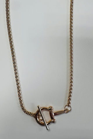 Ivy Gold Chain w/ Horseshoe Clasp Necklace