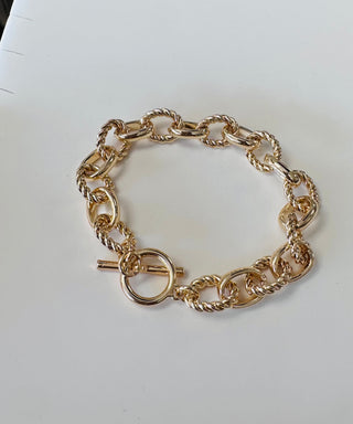 Elena Twisty & Smooth Loop Bracelet