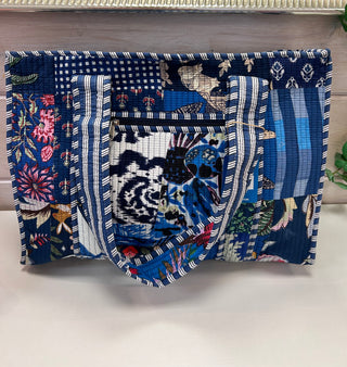 Quilted Print Tote Bag - Large