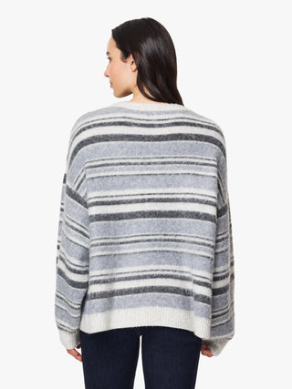 Stripe Birdseye Back Jacquard - Grey Stripe