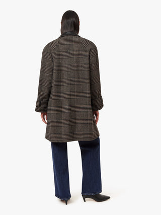 Plaid A Line Coat - Chocolate Plaid // Habitual