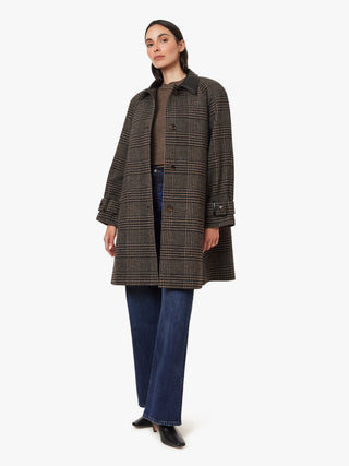 Plaid A Line Coat - Chocolate Plaid // Habitual