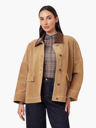 Oversized Corduroy Jacket - Fawn // Habitual