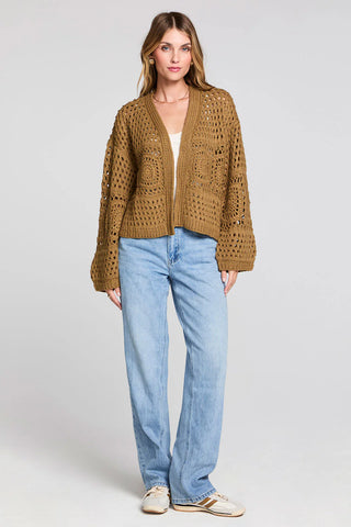 Havenn Crochet Chunky Sweater - Fawn
