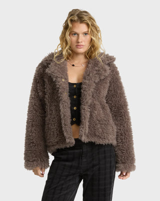 Holidazed Fluffy Jacket // Incense // Billabong