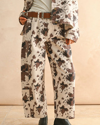 Saddle Up Printed Barrel Pants