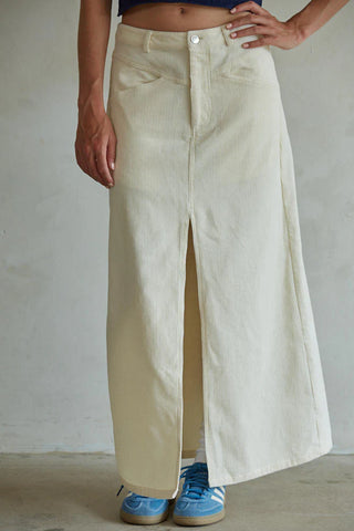 Step Up Skirt Woven Cream