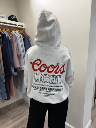 Coors Light hideout hoodie- Heather Grey// The Laundry Room