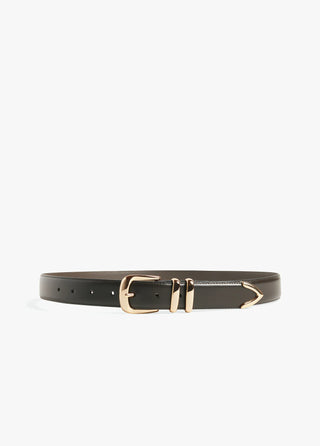 Jordan Belt Dark Brown/Gold - Favorite Daughter