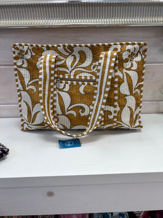 Quilted Print Tote Bag - Large