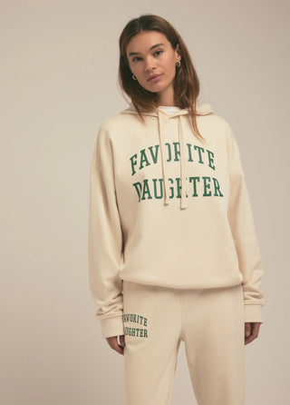 Favorite Daughter Collegiate Hoodie - Ivory