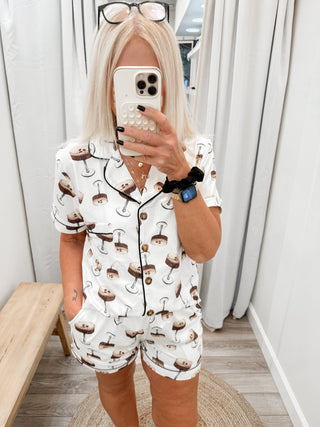 Martini Party Short Sleeve Lounge Set