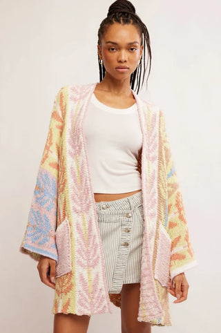 Free People- Mallorca Cardigan- Spring Breeze